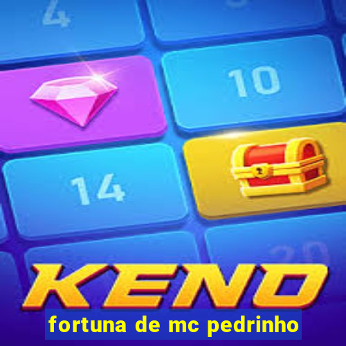 fortuna de mc pedrinho